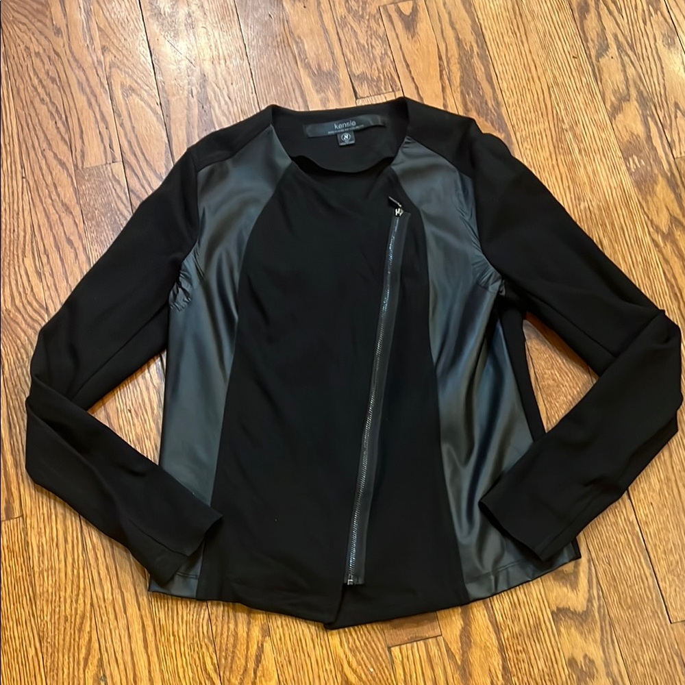 Karen Millen Black Jacket with Zipper Detail